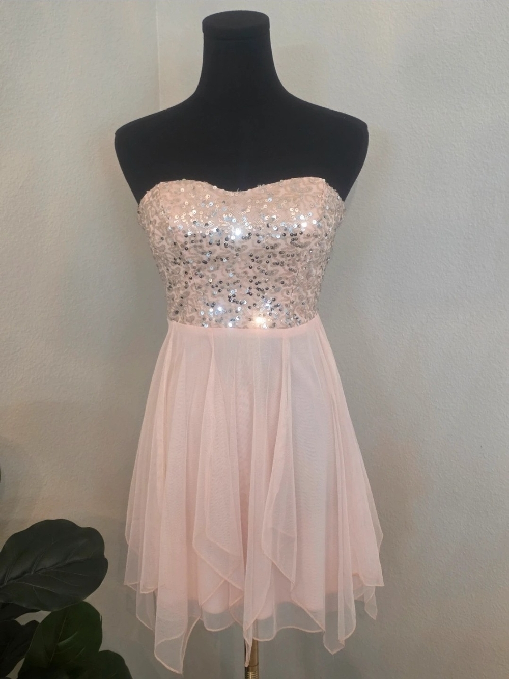 Speeckless Baby Pink Sequin Dress - Size 3
